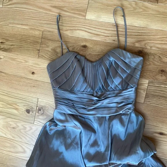 WTOO sage green and bronze iridescent structures gown sz 10 WTOO sage green and bronze iridescent structures gown sz 10
